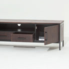 DANISH-LINING TWO DOOR TWO DRAWER TV STAND - Art and craft furniture