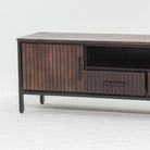 DANISH-LINING TWO DOOR TWO DRAWER TV STAND - Art and craft furniture