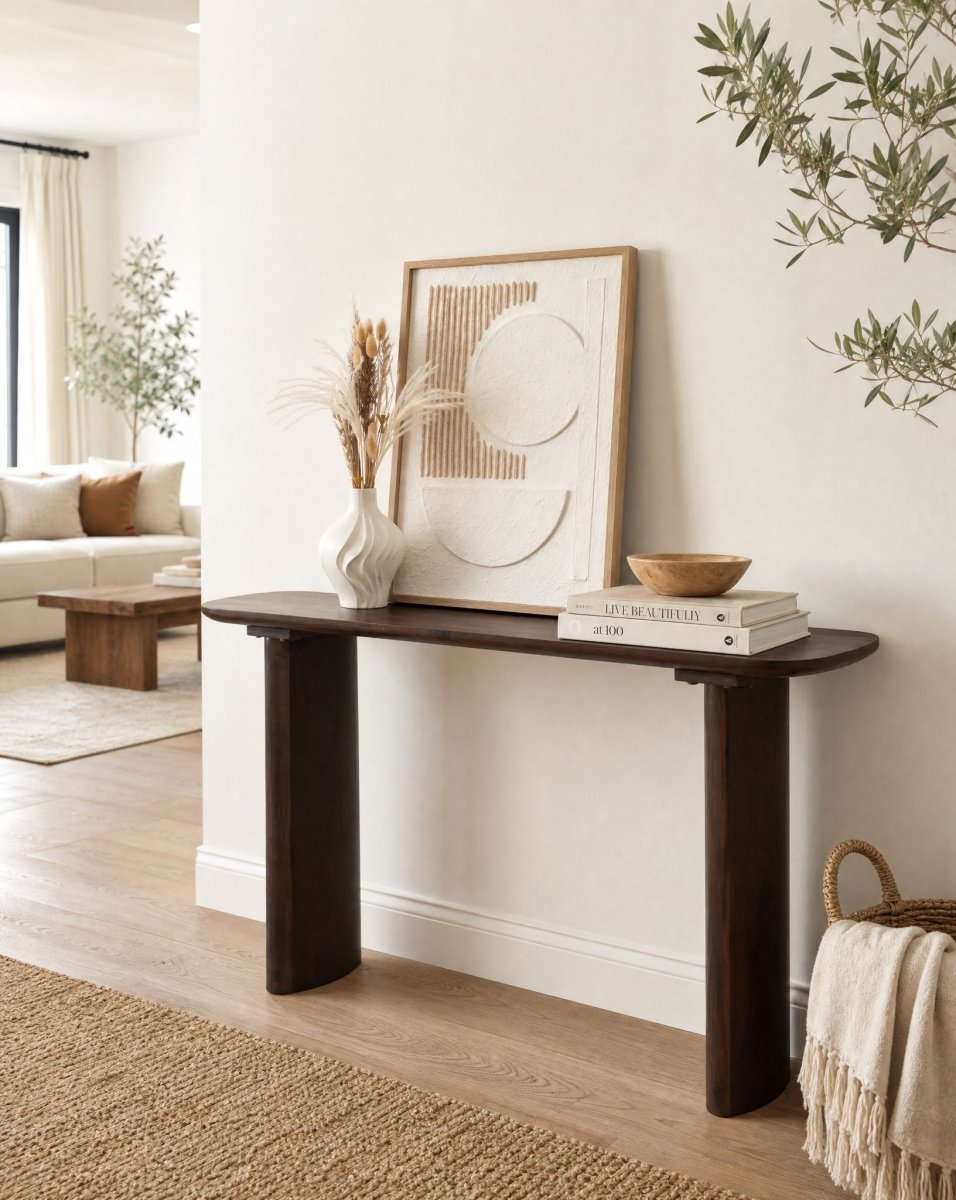 Danish Wooden Console Table - Art and craft furniture