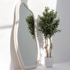 DARWIN CURVE WOODEN FABRIC MIRROR FRAME - Art and craft furniture