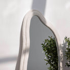 DARWIN CURVE WOODEN FABRIC MIRROR FRAME - Art and craft furniture
