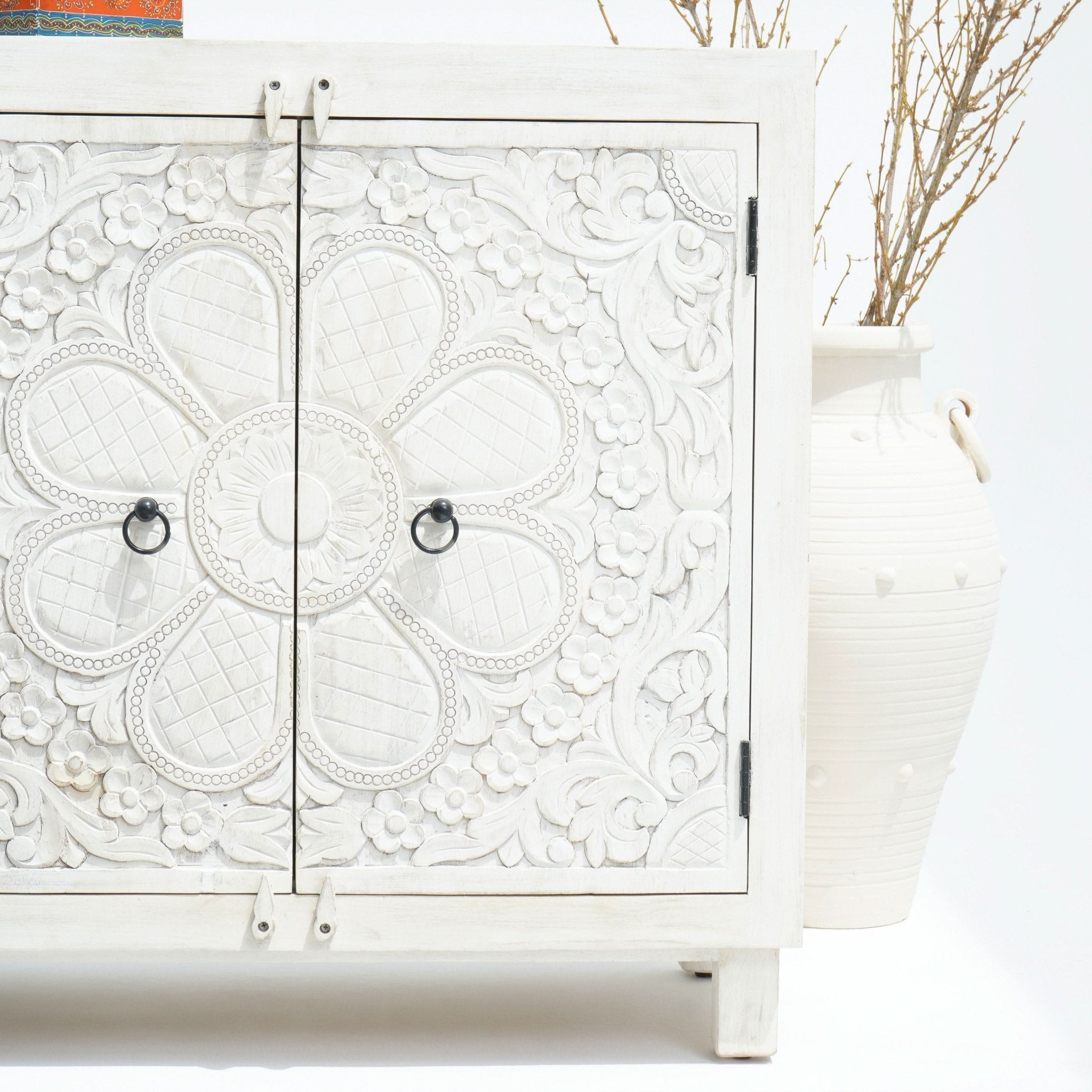 DELIGHT CARVED TWO DOOR SIDEBOARD - Art and craft furniture