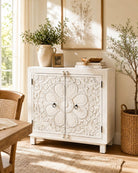 Delight Carved Two Door Sideboard - Art and craft furniture