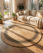 DRIFT NATURAL JUTE HANDMADE RUG - Art and craft furniture