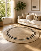 DRIFT NATURAL JUTE HANDMADE RUG - Art and craft furniture
