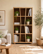 Earthline Mango Wood Bookshelf - Art and craft furniture