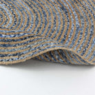 ELARA DENIM AND JUTE HANDMADE RUG - Art and craft furniture