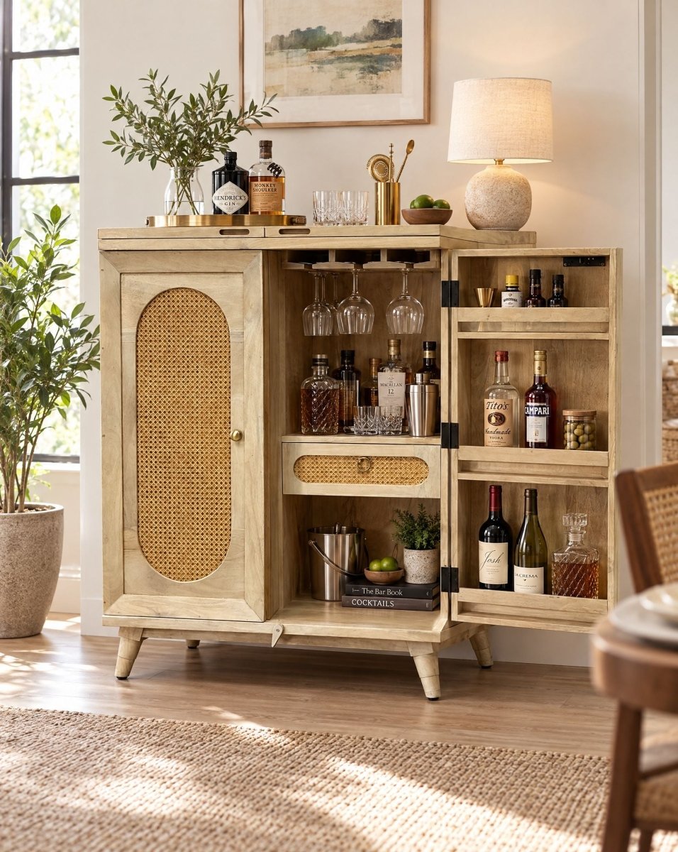 Elara Folding Bar Counter Stand - Art and craft furniture