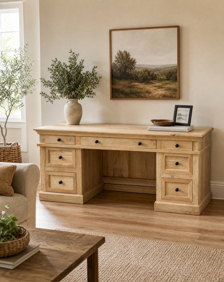 Elaris Wooden Classic Desk - Art and craft furniture