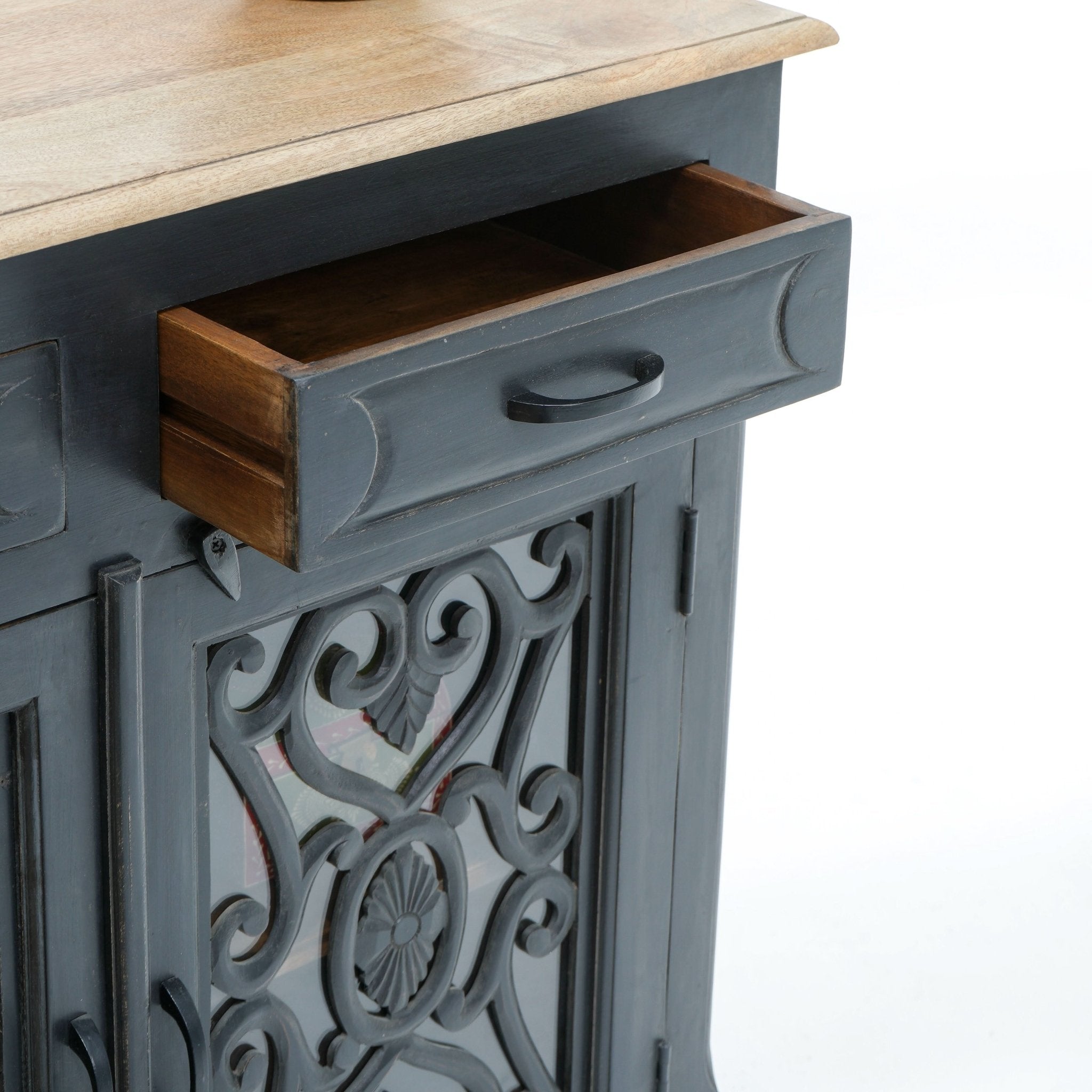 ELEGANCE GLASS DOOR SIDEBOARD - Art and craft furniture