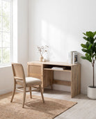 Elevate Cane Wooden Study Desk - Art and craft furniture