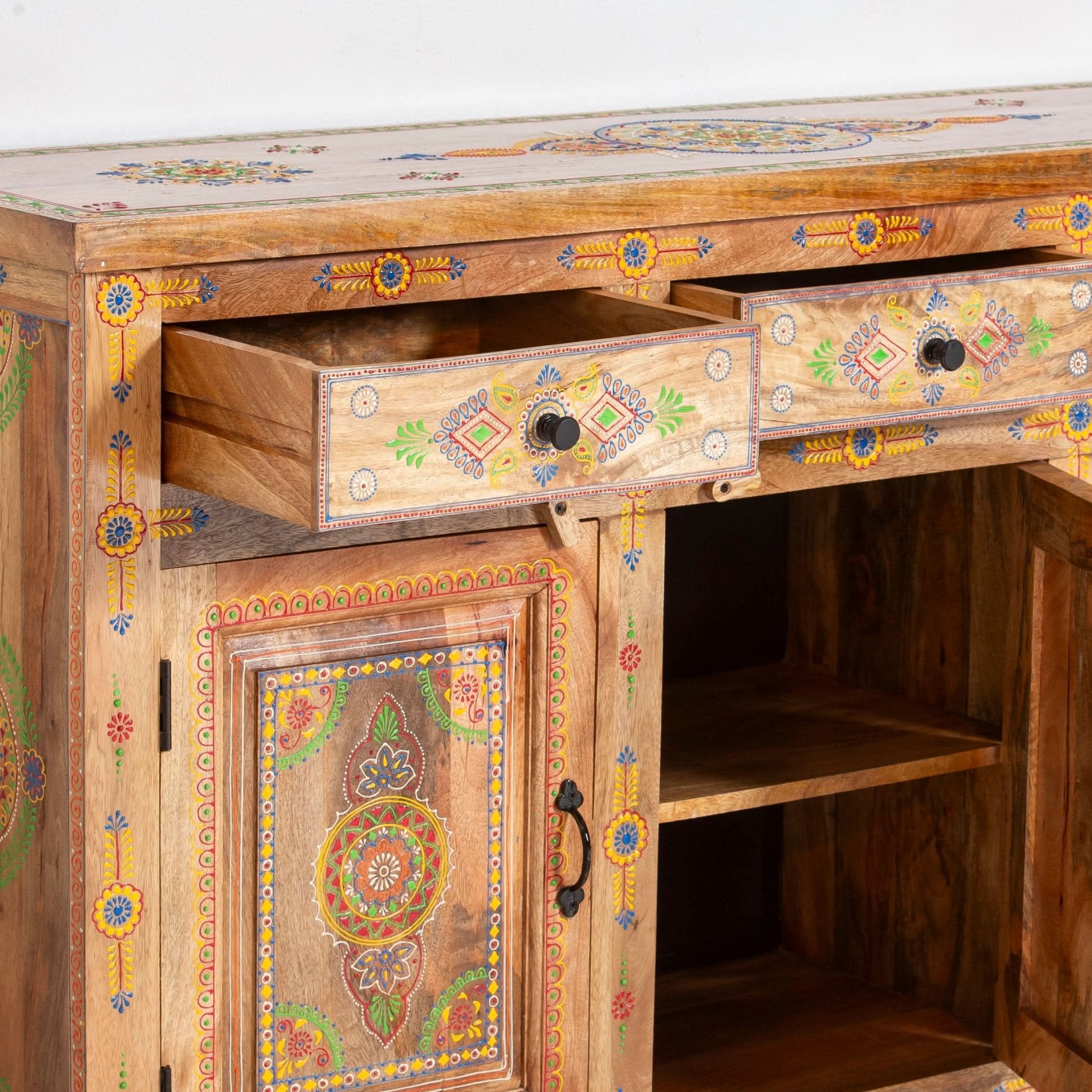 ELMORA PAINTING WOODEN SIDEBOARD - Art and craft furniture