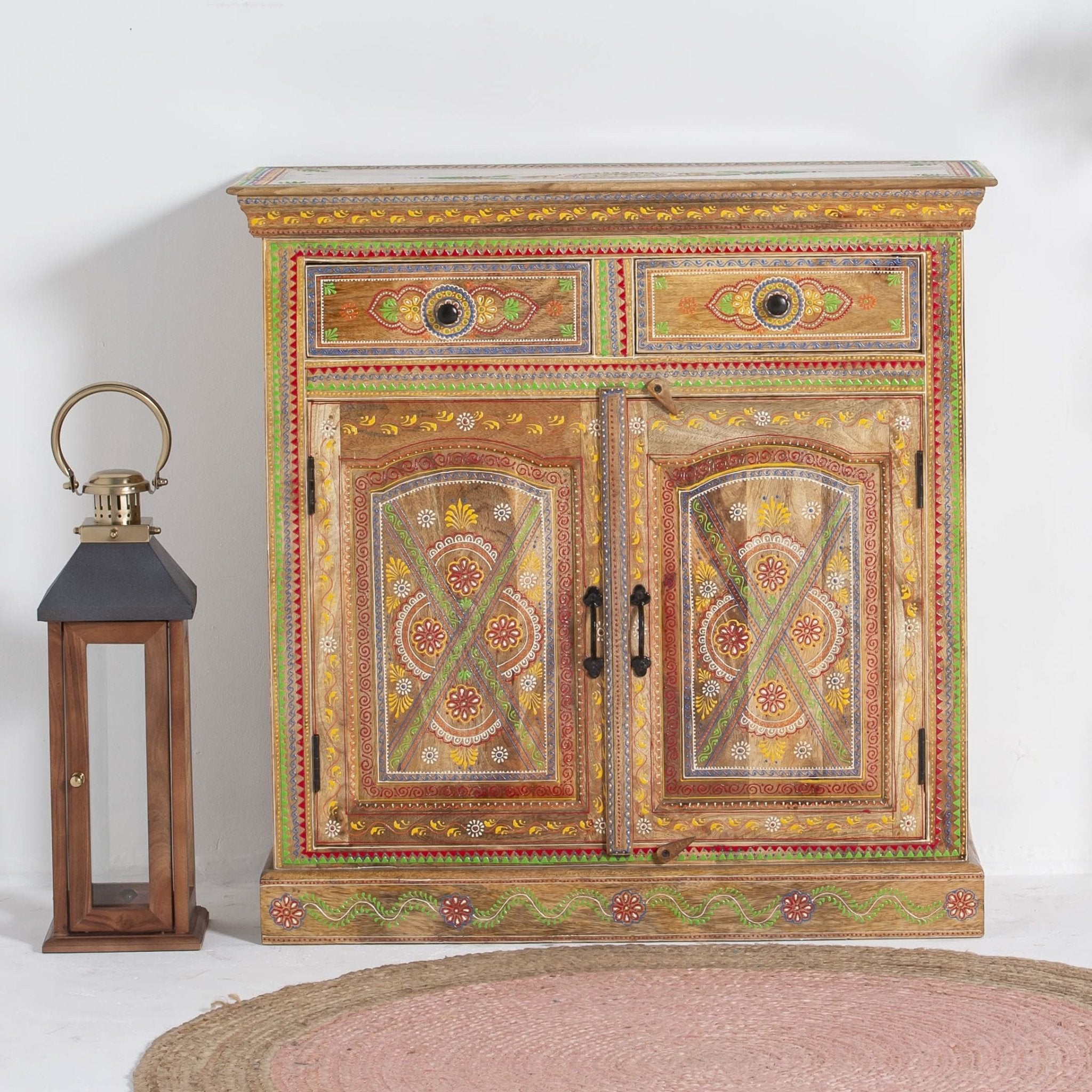ELMORA PAINTING WOODEN SIDEBOARD - Art and craft furniture