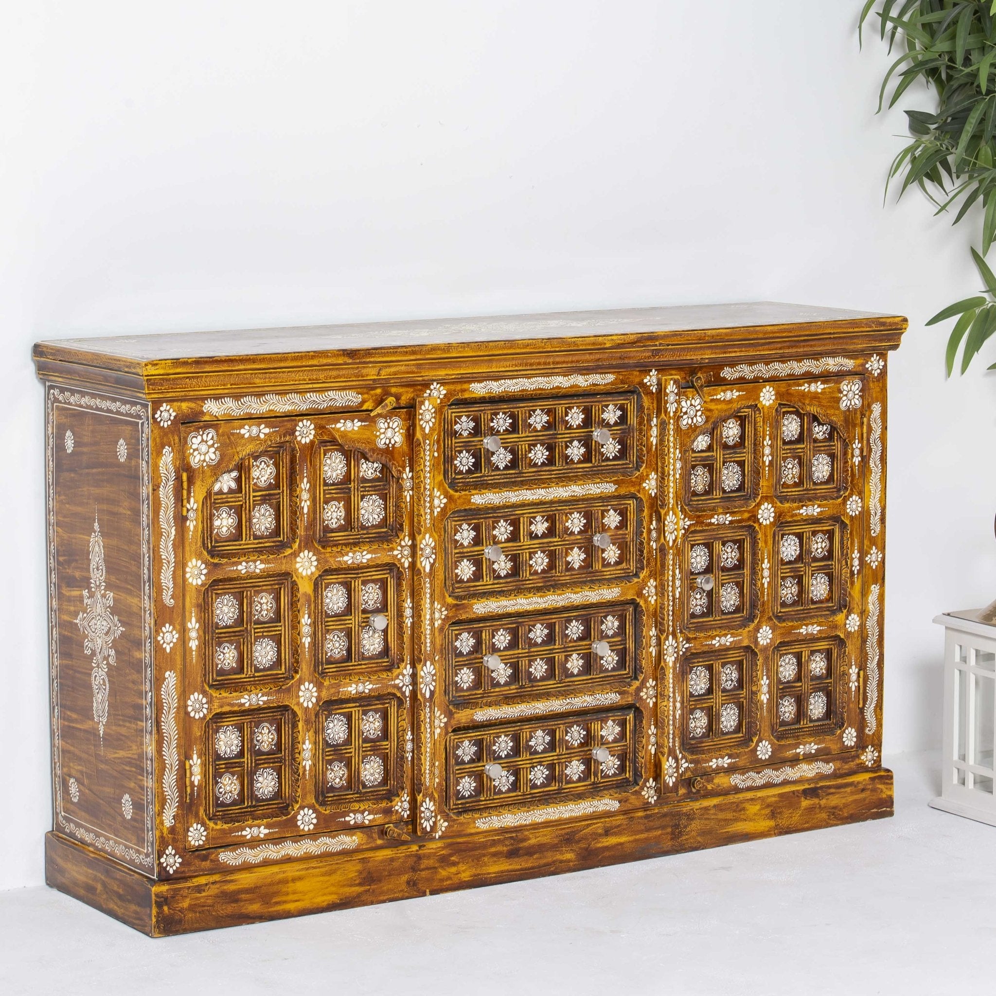 ELMORA PAINTING WOODEN SIDEBOARD - Art and craft furniture