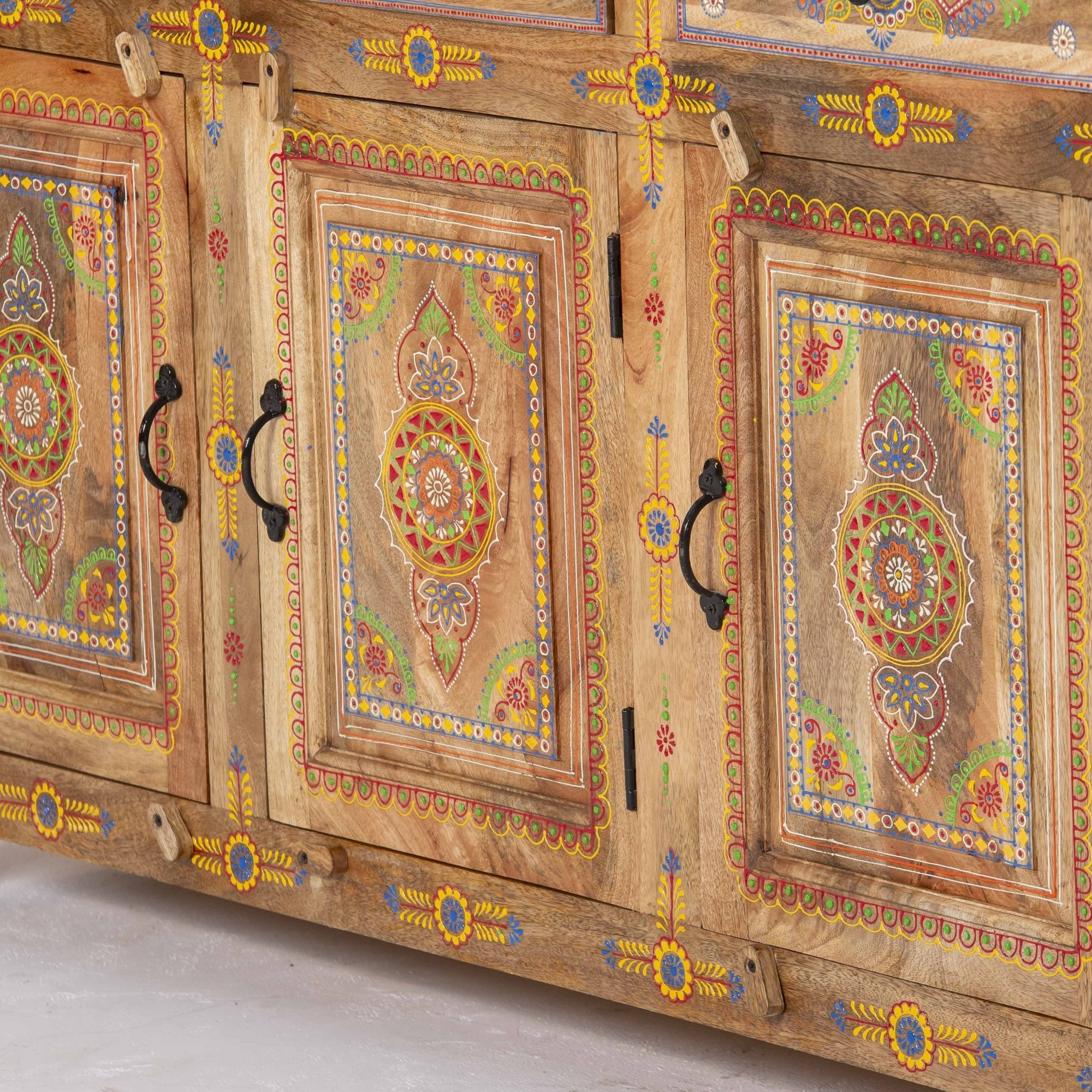 ELMORA PAINTING WOODEN SIDEBOARD - Art and craft furniture