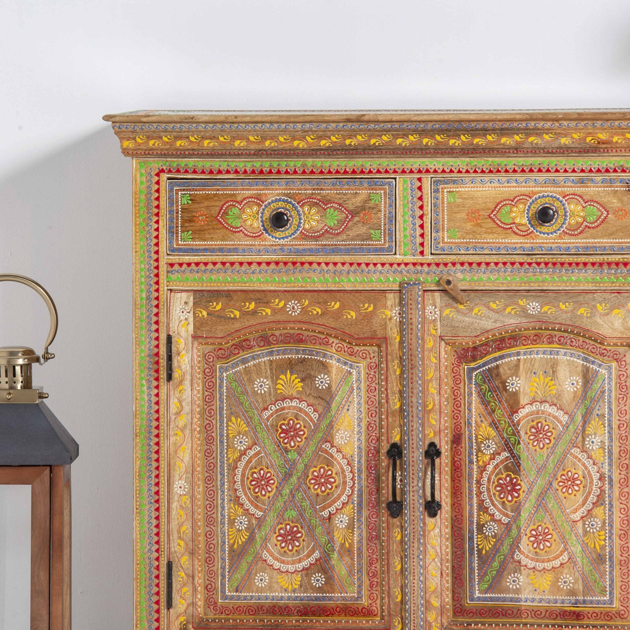 ELMORA PAINTING WOODEN SIDEBOARD - Art and craft furniture