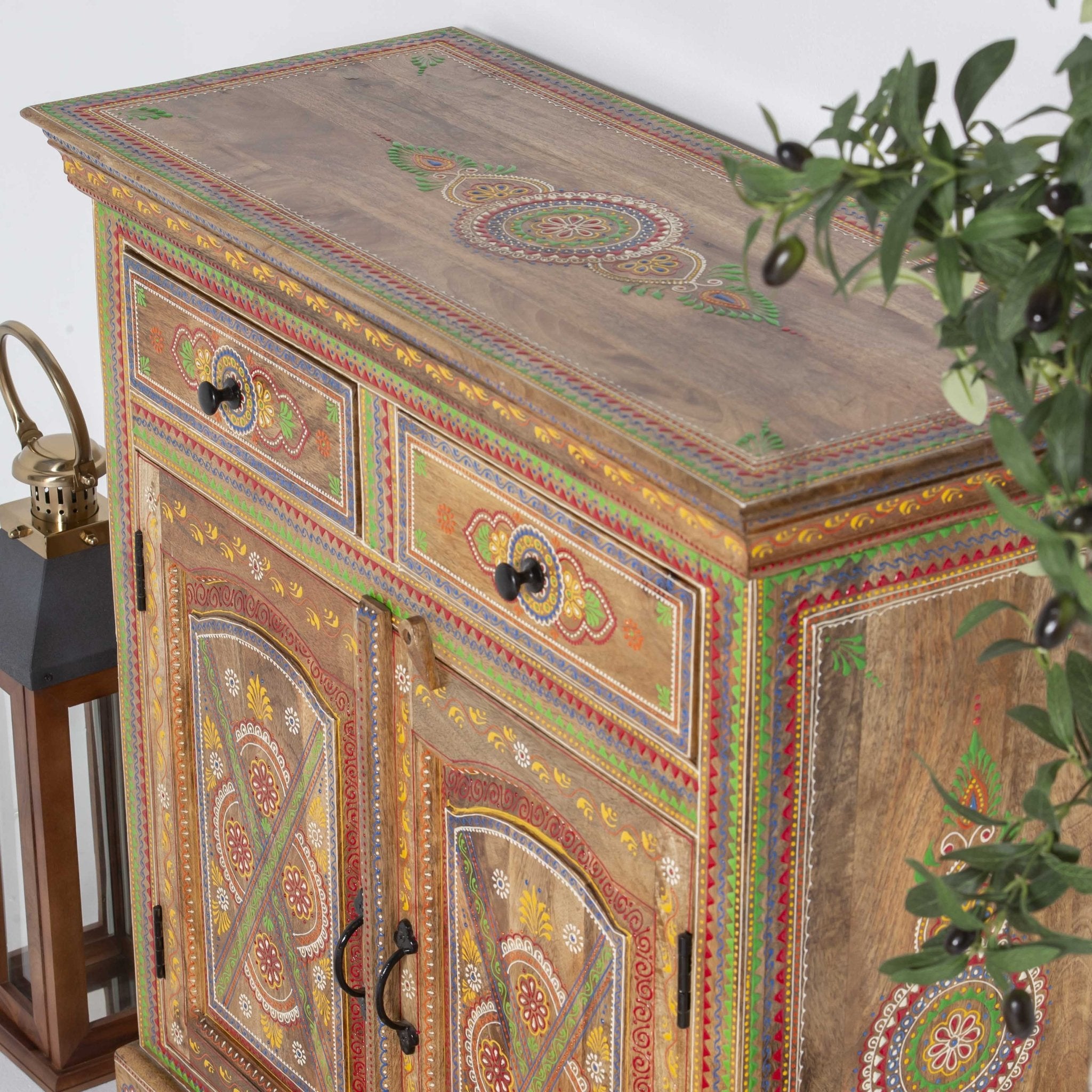 ELMORA PAINTING WOODEN SIDEBOARD - Art and craft furniture