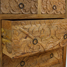 ESPERANCE MANGO CARVED EIGHT DRAWER CHEST OF DRAWERS - Art and craft furniture