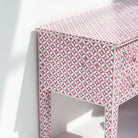 ESSENCE MOTHER OF PEARL FIVE DRAWER DESK - Art and craft furniture