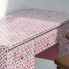 ESSENCE MOTHER OF PEARL FIVE DRAWER DESK - Art and craft furniture