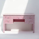ESSENCE MOTHER OF PEARL FIVE DRAWER DESK - Art and craft furniture