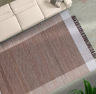 ESTARIO HAND WOVEN JUTE &COTTEN CARPET - Art and craft furniture
