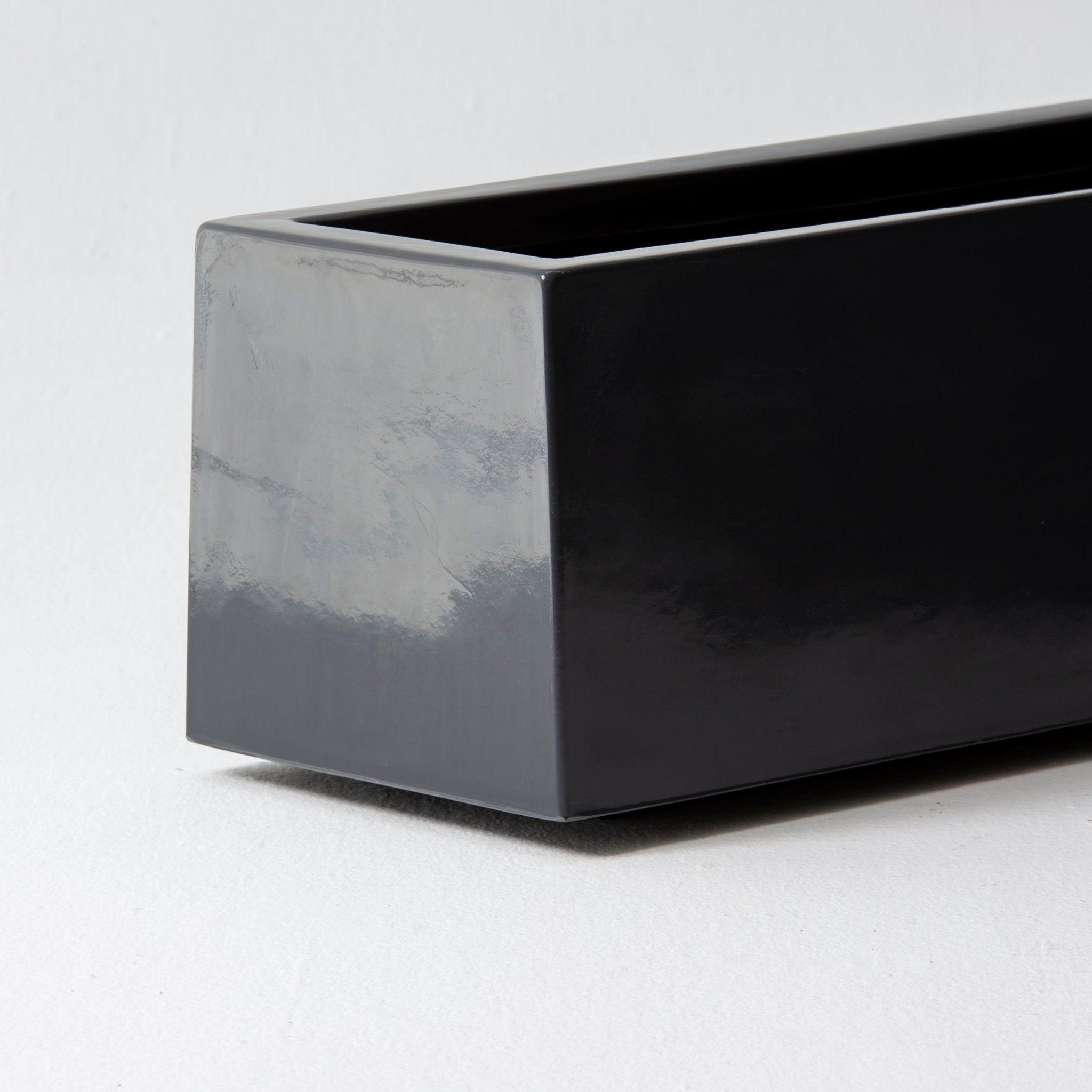 FLORA BLACK RECTANGLE SMALL PLANTER - Art and craft furniture