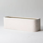 FLORA WHITE RECTANGLE PLANTER - Art and craft furniture