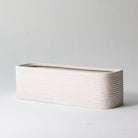 FLORA WHITE RECTANGLE PLANTER - Art and craft furniture