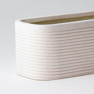 FLORA WHITE RECTANGLE PLANTER - Art and craft furniture