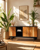 Florance Acacia Three Door Sideboard - Art and craft furniture