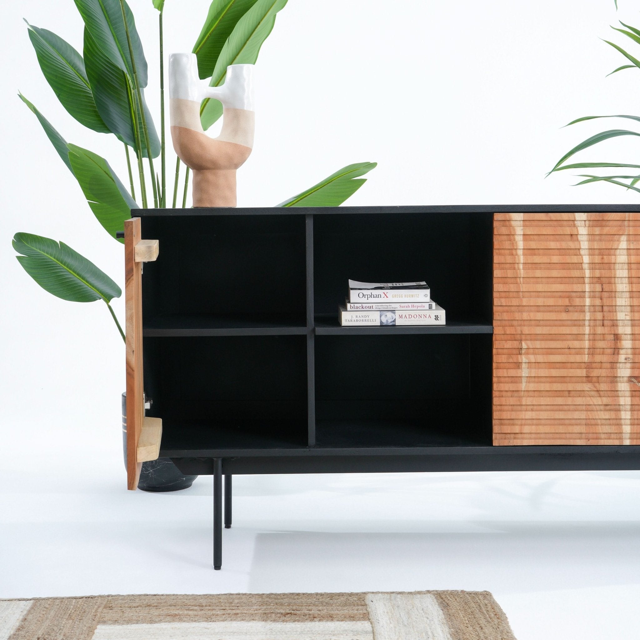 FLORENCE ACACIA THREE DOOR SIDEBOARD - Art and craft furniture