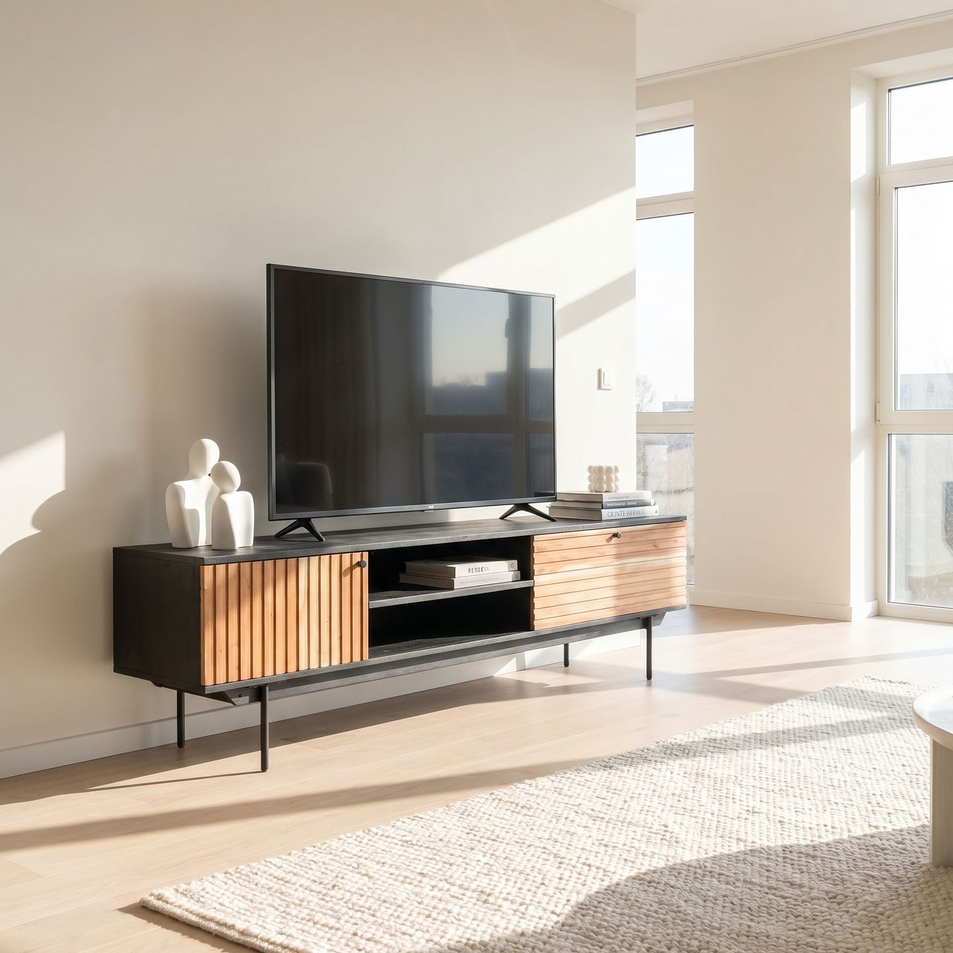 Florence Acacia TV Stand - Art and craft furniture