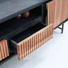 FLORENCE ACACIA TWO DOOR TWO DRAWER TV STAND - Art and craft furniture