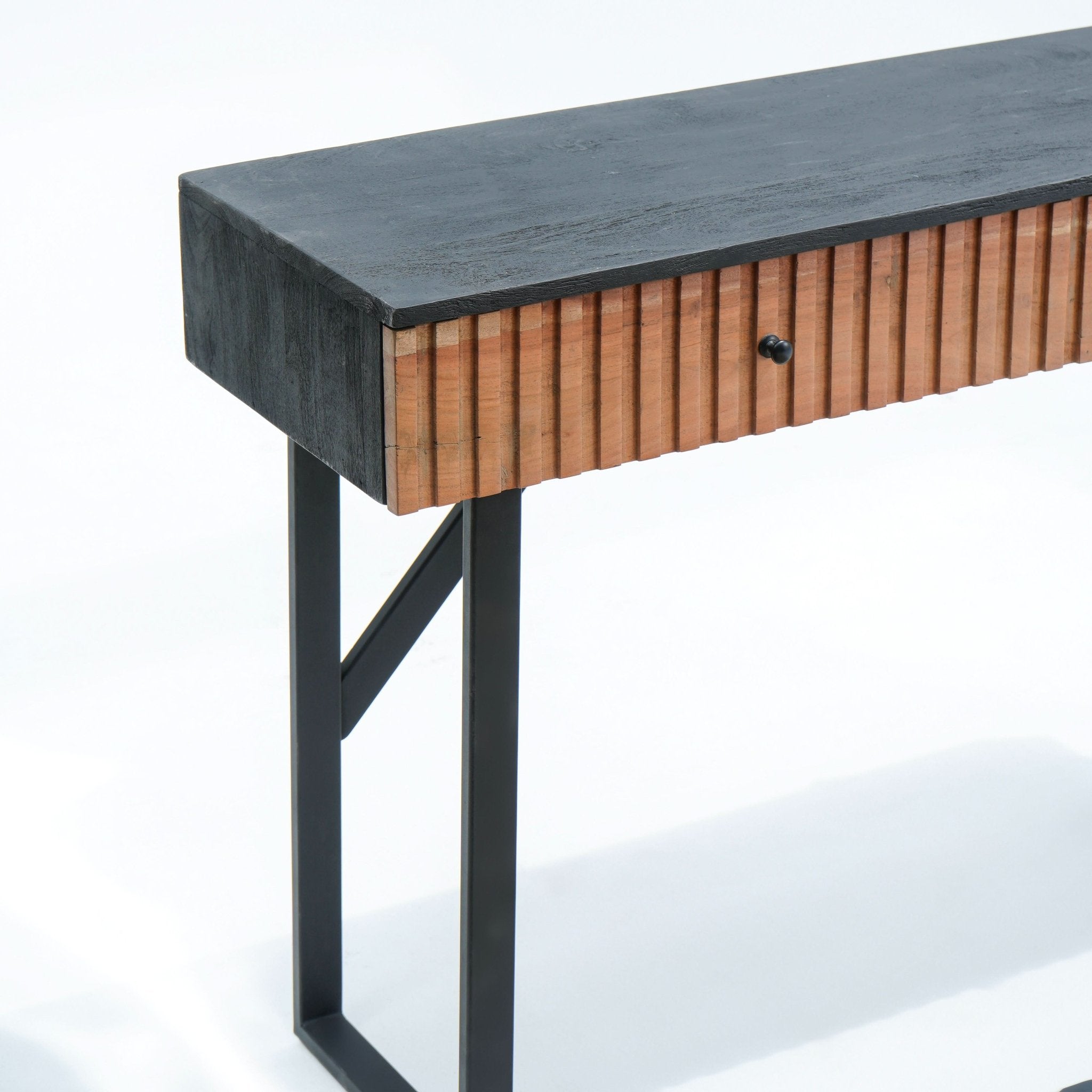 FLORENCE ACACIA TWO DRAWER CONSOLE TABLE - Art and craft furniture