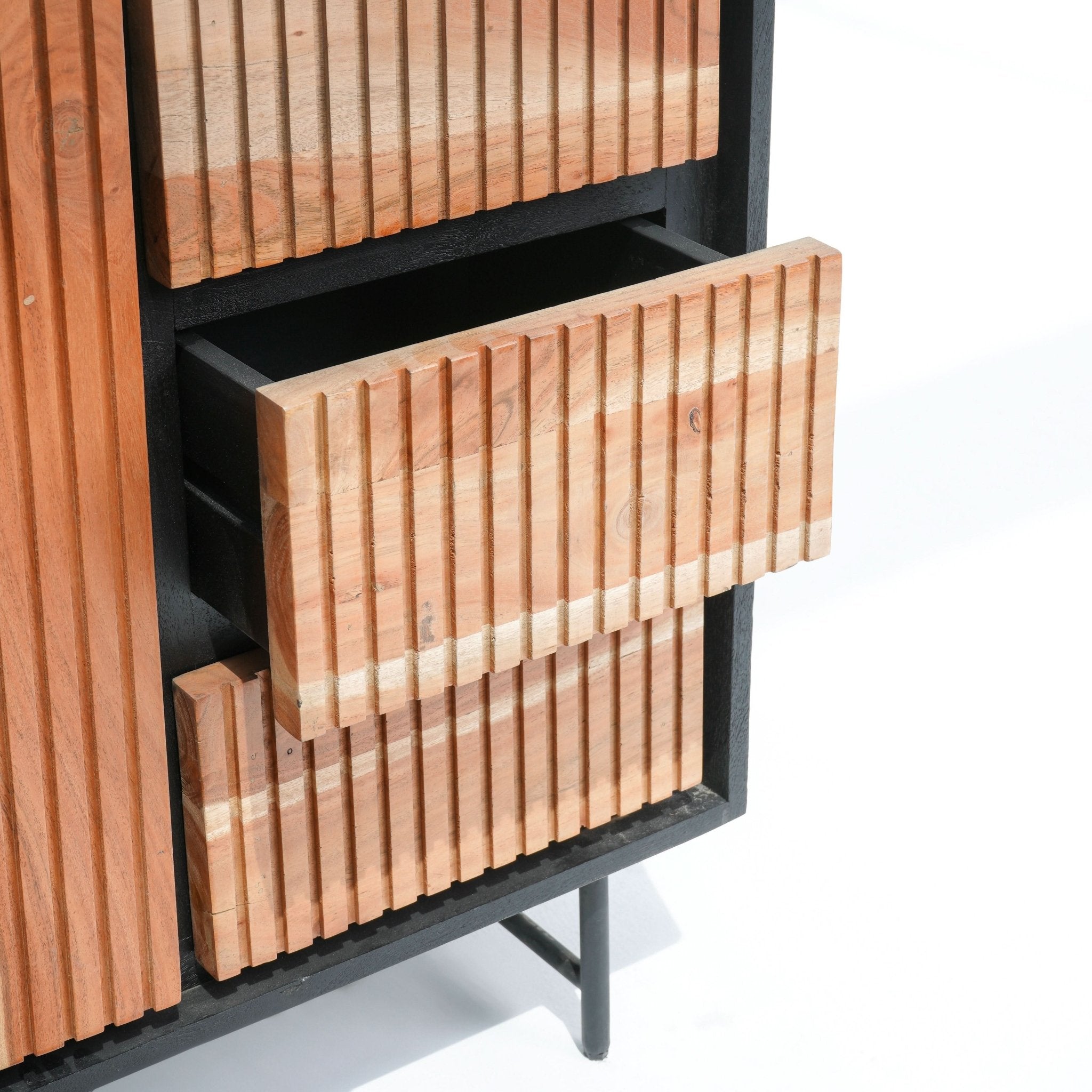 FLORENCE ACACIA WOOD MINI SIDEBOARD - Art and craft furniture