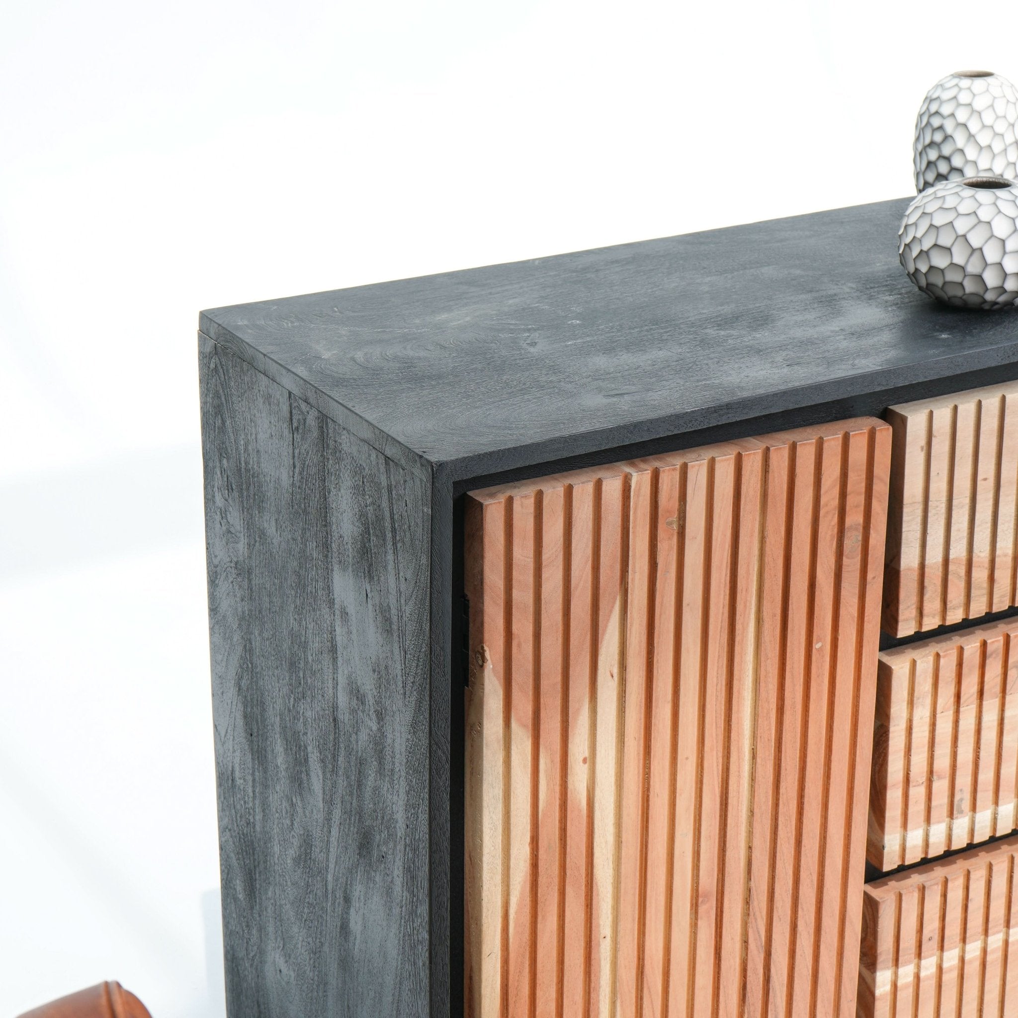 FLORENCE ACACIA WOOD MINI SIDEBOARD - Art and craft furniture