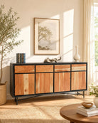 Florence Acacia Wood Sideboard - Art and craft furniture