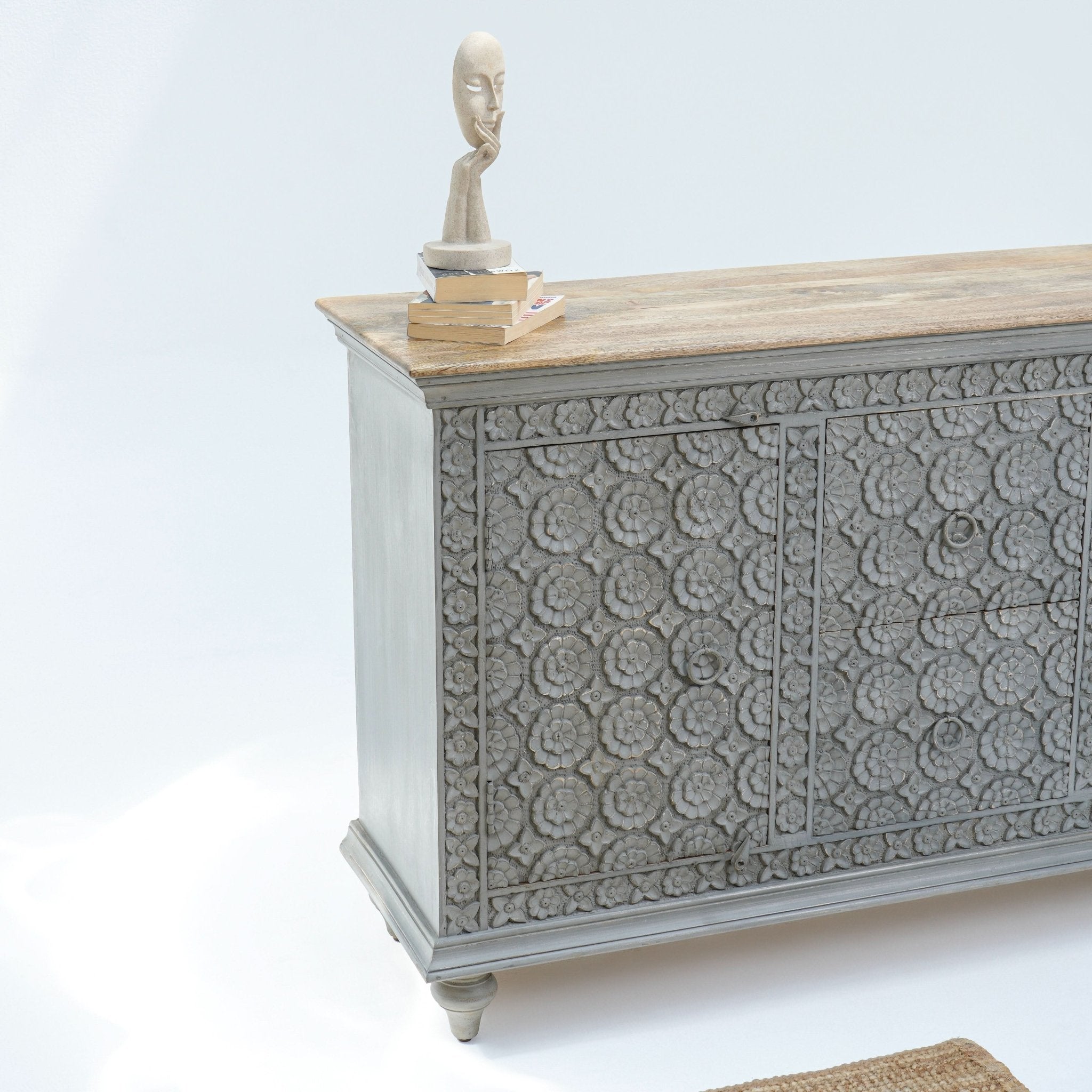 FLORIX TWO DOOR TWO DRAWER SIDEBOARD - Art and craft furniture