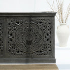 FLORVEN FOUR DOOR CARVED SIDEBOARD - Art and craft furniture
