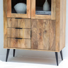 FLUTELINE WOODEN CABINET - Art and craft furniture