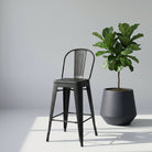FORGE BLACK METAL BAR CHAIR - Art and craft furniture