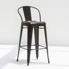 FORGE BLACK METAL BAR CHAIR - Art and craft furniture