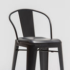 FORGE BLACK METAL BAR CHAIR - Art and craft furniture