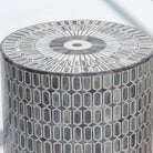 GALAXY STRIPE INLAY ROUND STOOL - Art and craft furniture