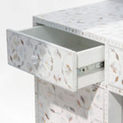 GEOMETRIC WHITE MOTHER OF PEARL SIDEBOARD - Art and craft furniture