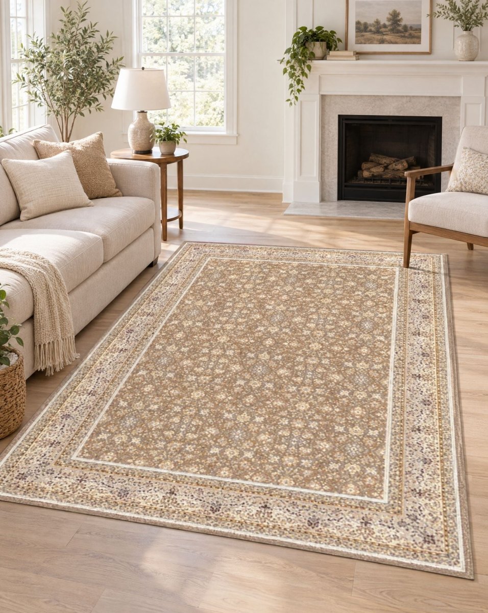 Golshan Walnet Color Carpet - Art and craft furniture