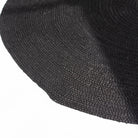 HANDWOVEN BLACK JUTE RUG - Art and craft furniture