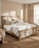 HAWAI CARVED MANGO WOOD BED - Art and craft furniture