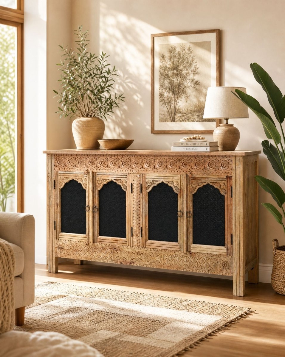 Heritage Four Door Sideboard - Art and craft furniture